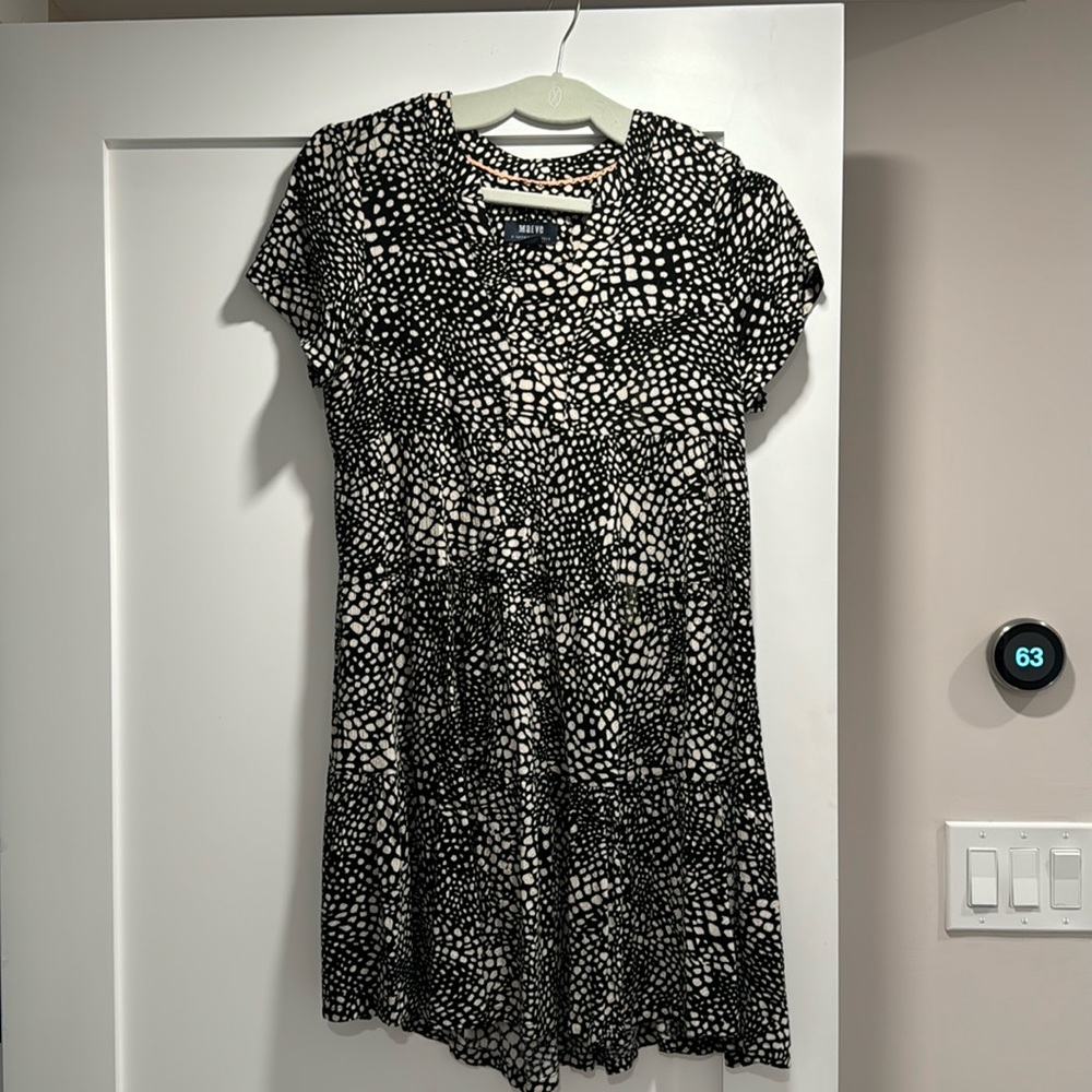 Maeve Black pattern mini dress